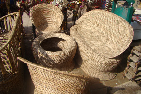 Cane wood furniture