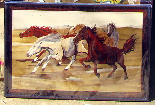 Wood painting karnataka
